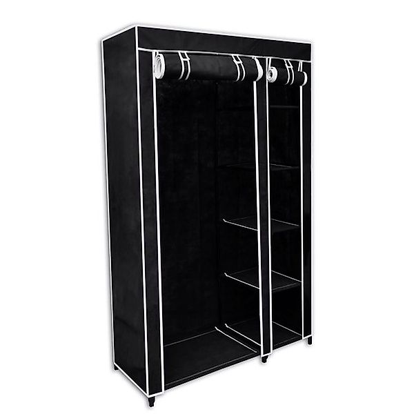 Faltbarer Stoffschrank Schwarz 110 X 45 X 175 Cm günstig online kaufen