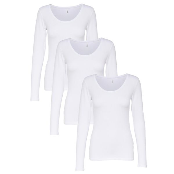 ONLY Langarmshirt ONLY 3er Pack Damen günstig online kaufen
