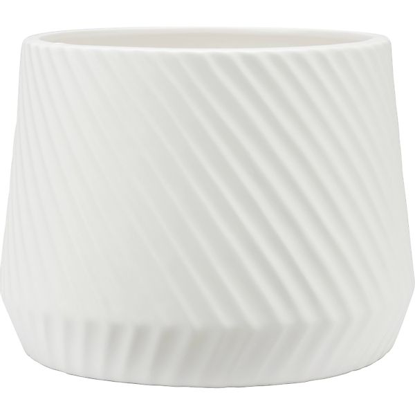 Pflanztopf Ø 23 cm Weiß Dolomit günstig online kaufen