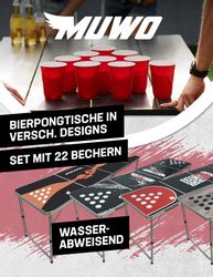 MUWO Spieltisch BierPong Set Tisch mit günstig online kaufen