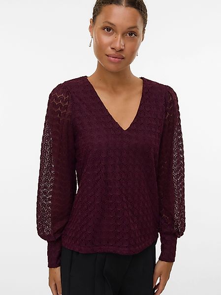 Vero Moda Langarmshirt VMBECCA LS V-NECK günstig online kaufen