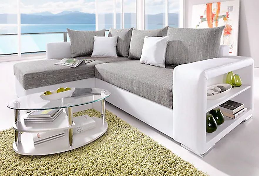 COLLECTION AB Ecksofa John, mit Bettfunktion, mit Rücken- und Zierkissen günstig online kaufen