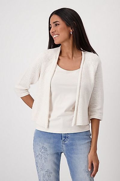 Monari Strickjacke mit Rollkante günstig online kaufen