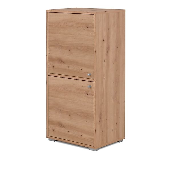 Furn.Design Kommode Eiche Artisan 46 x 97 cm 2-türig Modern Fidan günstig online kaufen