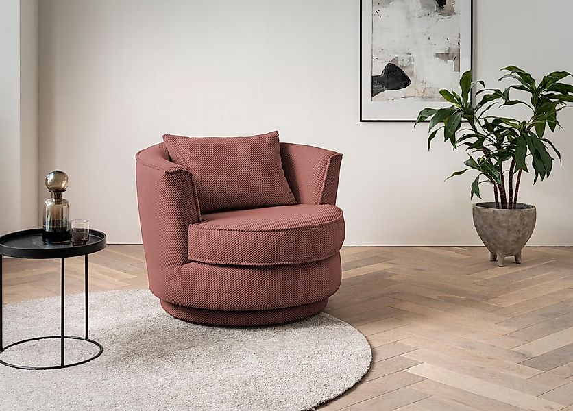 Home affaire Drehsessel "MAISIE, Lese-Sessel, Love Seat," trendige Stoffe M günstig online kaufen