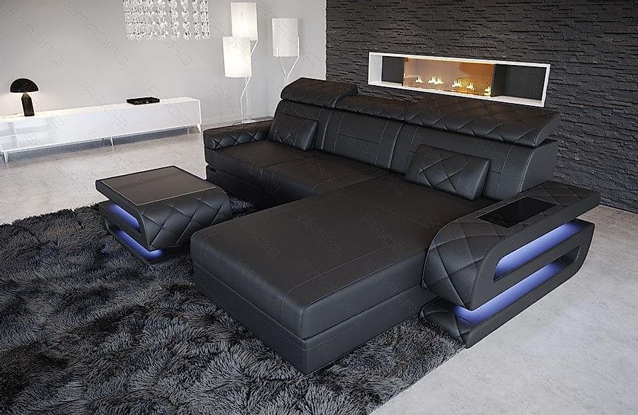 Sofa Dreams Ecksofa Ledersofa Bologna L günstig online kaufen
