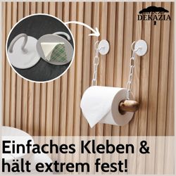 DEKAZIA Toilettenpapierhalter ohne Bohren, WC Papierhalter günstig online kaufen