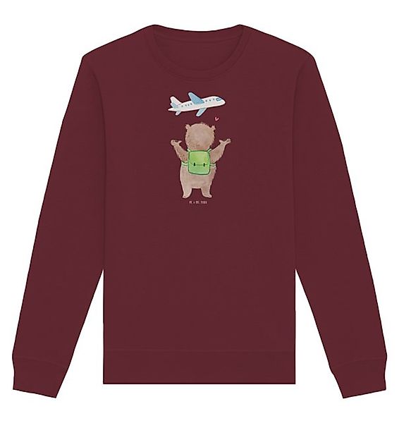 Mr. & Mrs. Panda Longpullover Größe XS Bär Flugzeug - Burgundy - Geschenk, günstig online kaufen