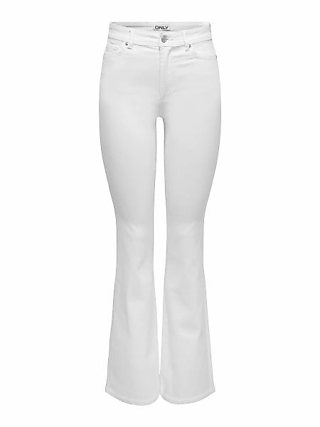ONLY Bootcut-Jeans "ONLWAUW HW FLARED WHITE DNM PIM221" günstig online kaufen