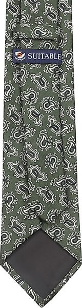 Suitable Krawatte Seide Grün Paisley - günstig online kaufen
