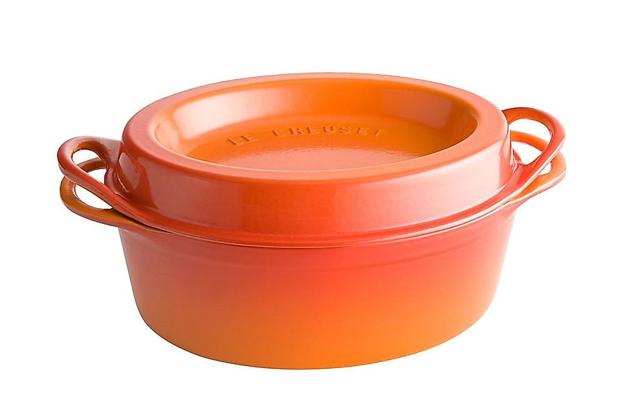 Le Creuset Saftbräter Doufeu Oval Gusseisen Ofenrot 32cm günstig online kaufen