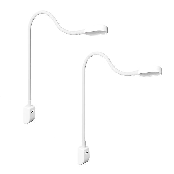 kalb Ilios LED-Bettleuchte Mit USB-C Wand- und Winkelmontage Flexibler Arm günstig online kaufen