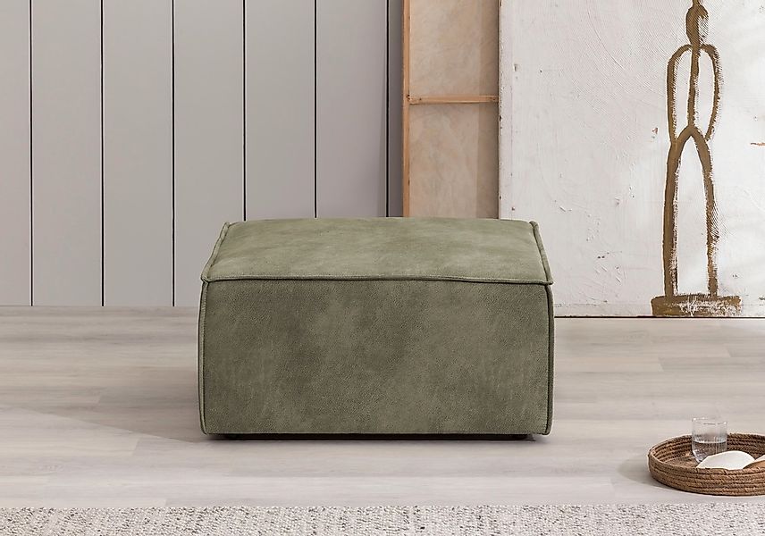 Home affaire Hocker "SHERWOOD", Hocker quadratisch, ideale Ergänzung zum Lo günstig online kaufen