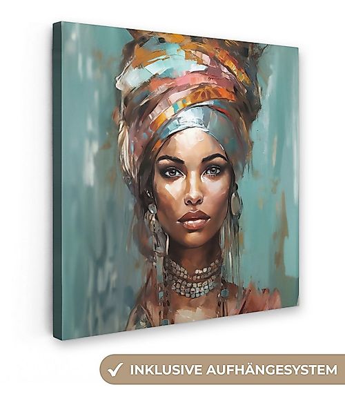 OneMillionCanvasses® Leinwandbild Frau - Kunst - Schmuck - Porträt, Fotodru günstig online kaufen