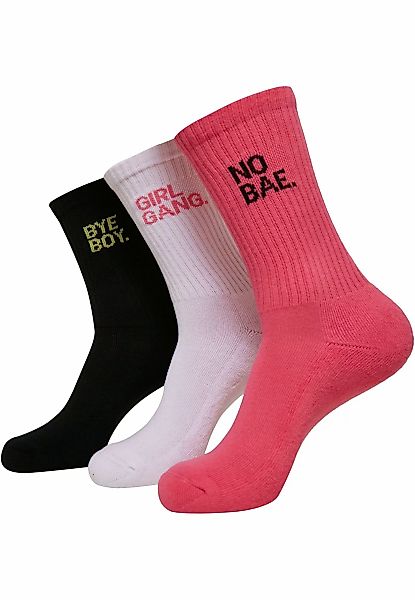 MisterTee Strümpfe "MisterTee Unisex Girl Gang Socks 3-Pack", (1 Paar) günstig online kaufen