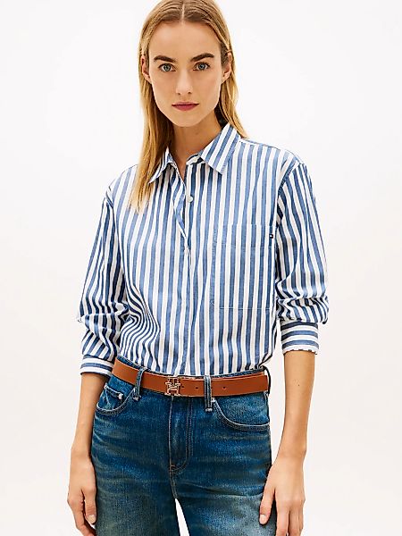 Tommy Hilfiger Langarmbluse "ESS POPLIN EASY FIT SHIRT" Baumwolle günstig online kaufen