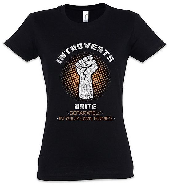 Urban Backwoods Print-Shirt Introverts Unite Damen T-Shirt Geek Nerd Fun In günstig online kaufen