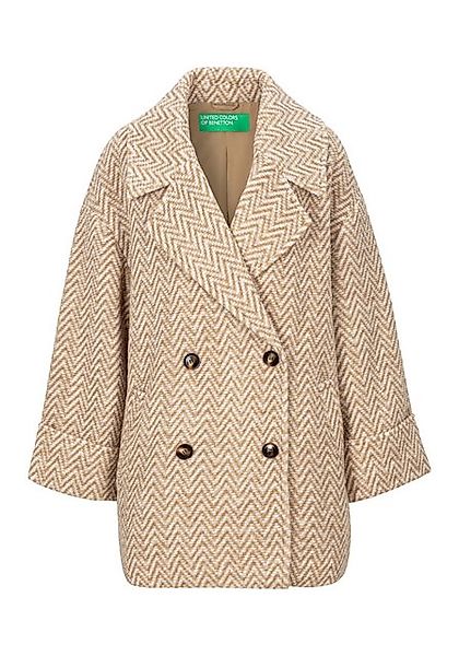 United Colors of Benetton Wintermantel zweifarbig gemustert günstig online kaufen