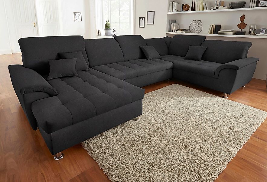 DOMO collection Wohnlandschaft "Franzi optional mit Bettfunktion, Bettkaste günstig online kaufen