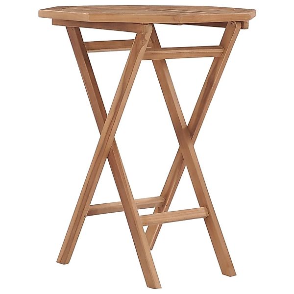 vidaXL Klappbarer Gartentisch 60x60x75 cm Teak Massivholz 48995 günstig online kaufen