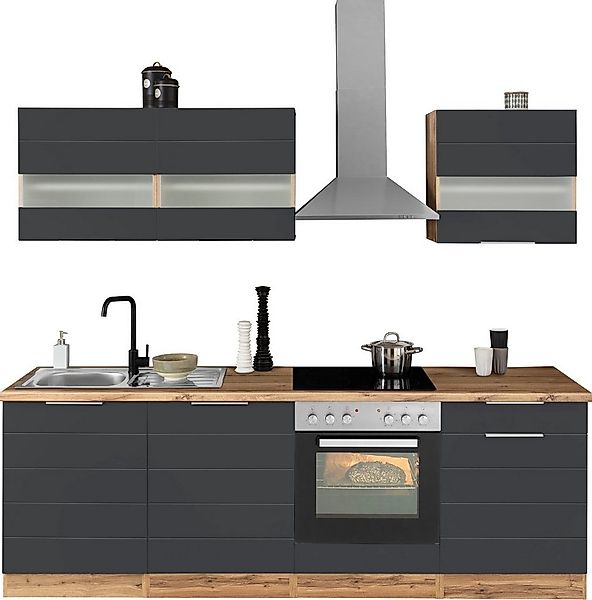 KOCHSTATION Küchenzeile KS-Luhe, 240 cm breit, wahlweise mit oder ohne E-Ge günstig online kaufen