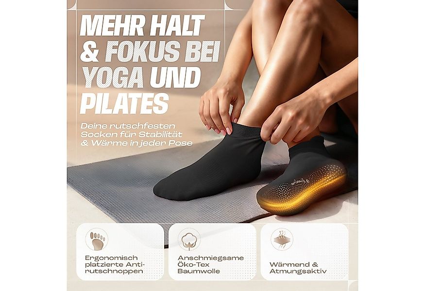 NirvanaShape Sportsocken NirvanaShape Yogasocken Damen 36-44 – Rutschfeste günstig online kaufen