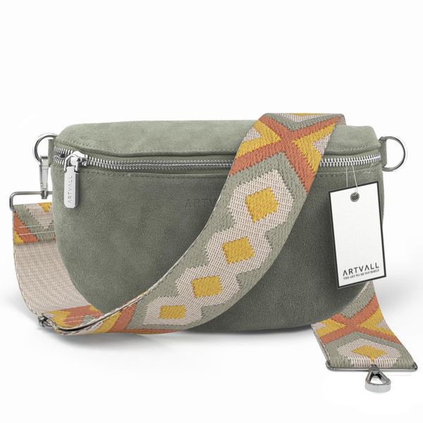 ARTVALL Umhängetasche Wildleder Handtasche Damen Brusttasche günstig online kaufen