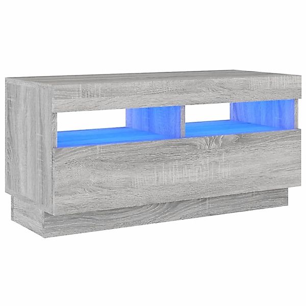 VidaXL TV-Schrank mit LED-Leuchten Grau Sonoma 80x35x40 cm günstig online kaufen