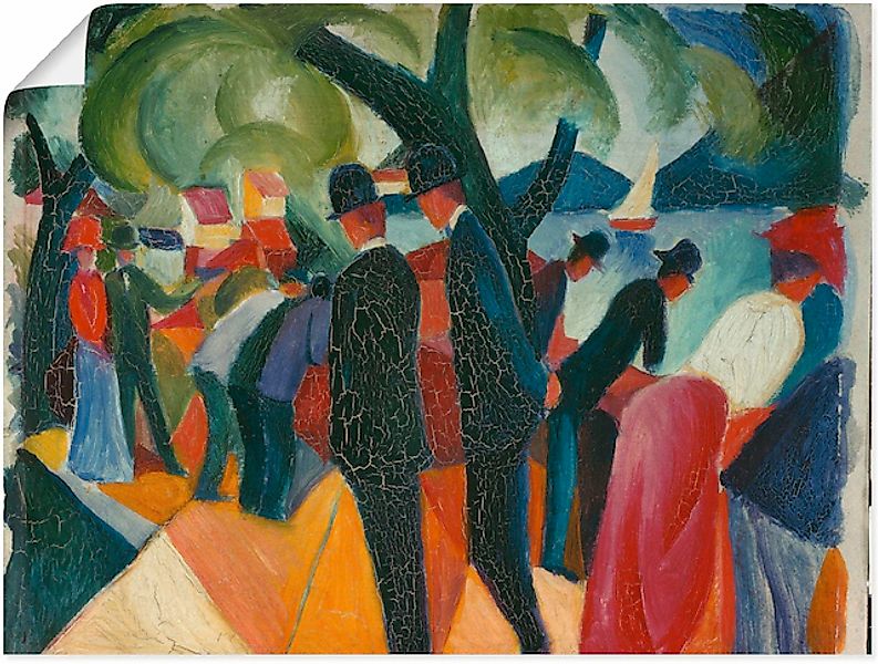 Artland Wandbild »Spaziergang auf der Brücke. 1913« Gruppen & Familien 1 St günstig online kaufen