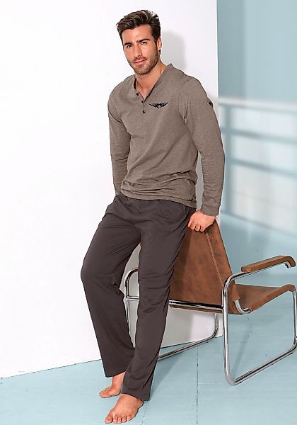 AUTHENTIC LE JOGGER Pyjama "Schlafanzug für Herren", (2 tlg., 1 Stück), mit günstig online kaufen