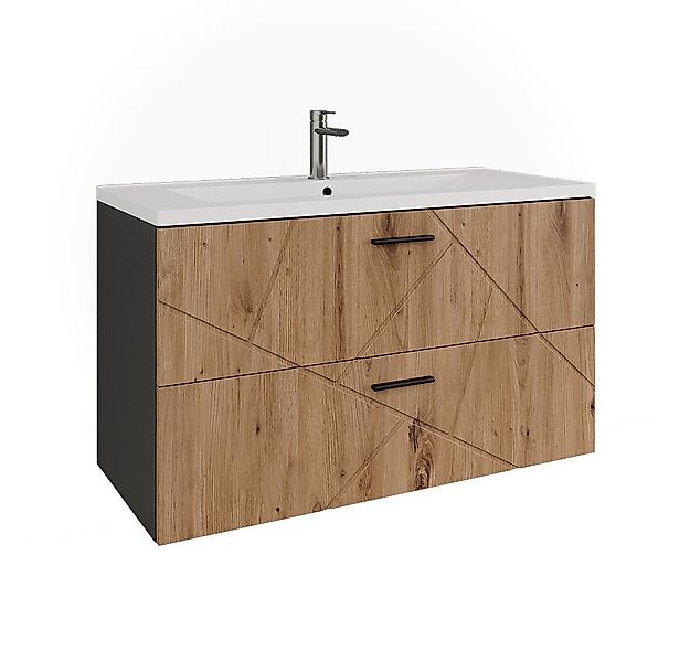 Vicco Badmöbel-Set Irma, Anthrazit/Artisan, 2 Teile, (2-St., 2er Set) günstig online kaufen