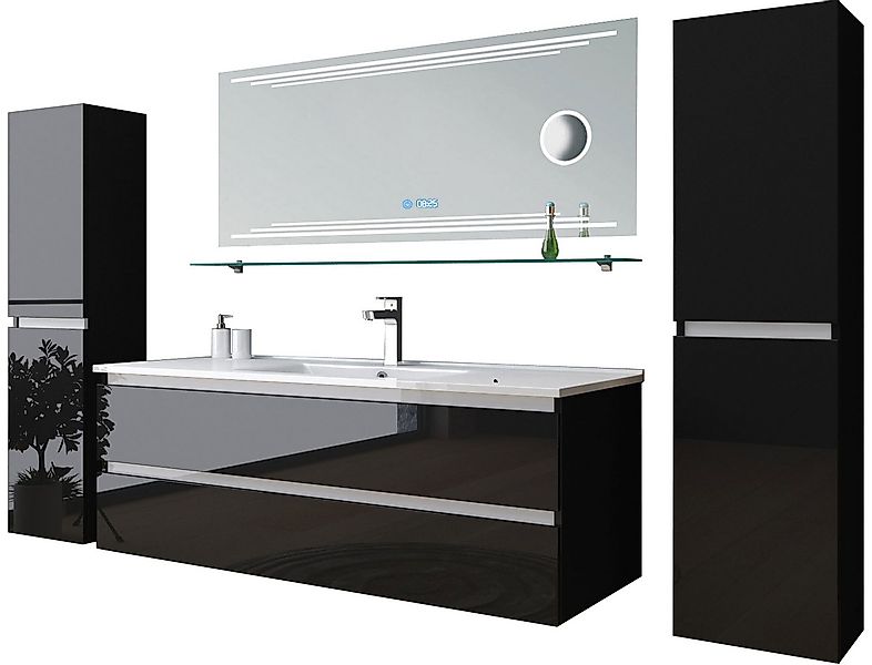 Homeline Badmöbel-Set Marcel Bad Möbel Set, Hochglanz mit oder ohne Kosmeti günstig online kaufen
