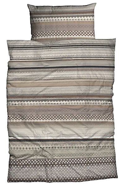CASATEX Bettwäsche »Alfredo« 2 Stk. tlg. Streifendesign günstig online kaufen