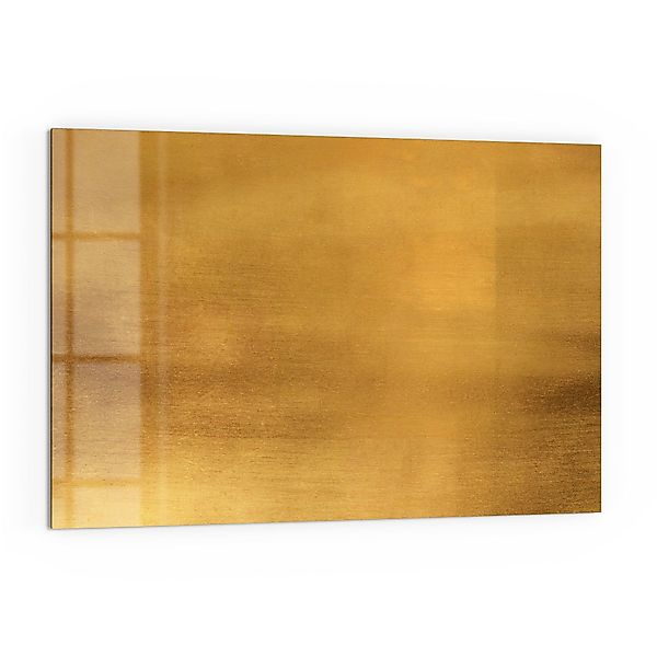 DEQORI Küchenrückwand 'Gebürstetes Goldblech', Glas Spritzschutz günstig online kaufen