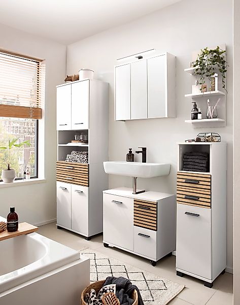 welltime Midischrank "Katta, Breite 30 cm" Wechselbarer Türanschlag, Schubl günstig online kaufen