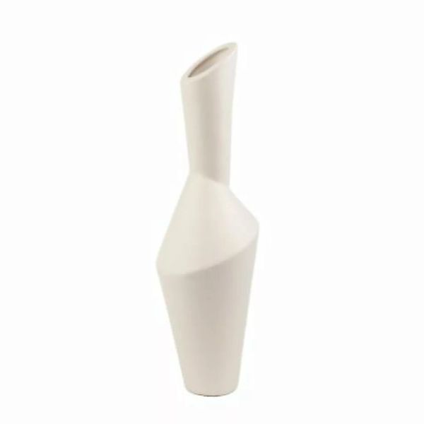 Beige & Stone Liena Vase weiß günstig online kaufen