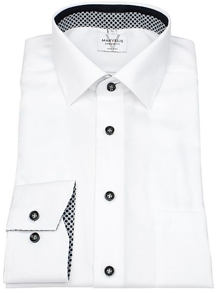 MARVELIS Businesshemd Modern Fit extra langer Arm leicht tailliert bügelfre günstig online kaufen