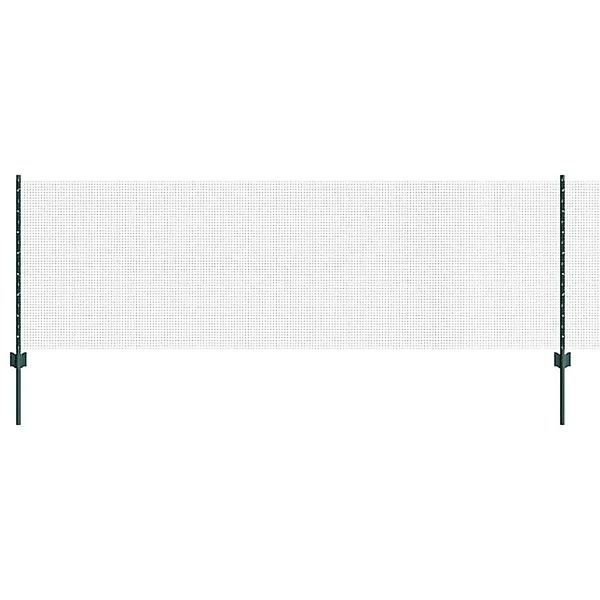 vidaXL Zaun mit Pfosten Grün 0,8 x 10 m Stahl und PVC 3336440 günstig online kaufen