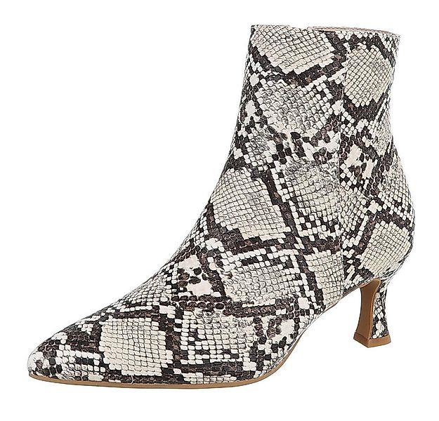 Ital-Design Stylische Damen-Stiefeletten mit Stickdetails für Alltag Stiefe günstig online kaufen