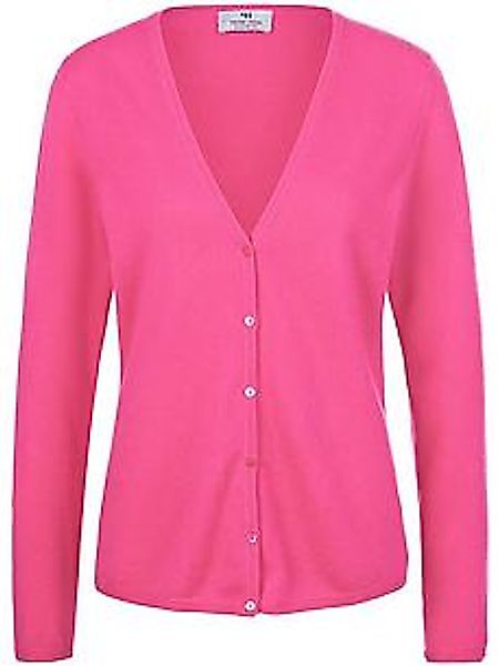 Strickjacke aus 100% Premium-Kaschmir Modell Cora Peter Hahn Cashmere pink günstig online kaufen