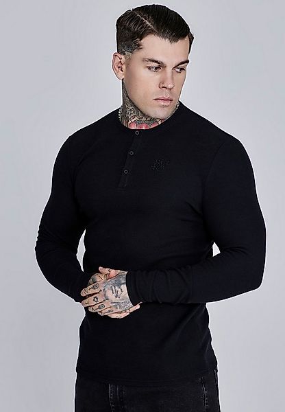 Siksilk T-Shirt SikSilk Herren Henley-T-Shirt günstig online kaufen