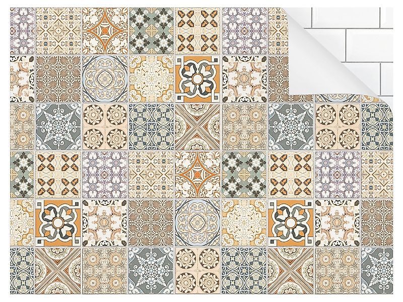 Bilderdepot24 Küchenrückwand selbstklebend beige mit Motiv, (1-tlg., Nische günstig online kaufen