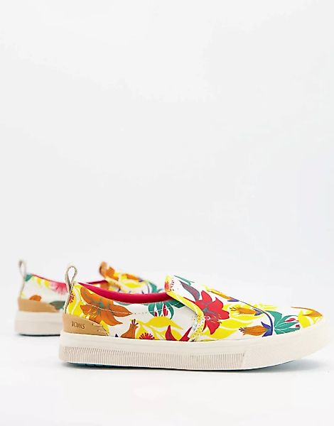 Toms – Trvl Lite – Sneaker zum Hineinschlüpfen mit Blumenprint-Mehrfarbig günstig online kaufen