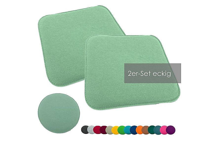 heimtexland Sitzkissen Filz Sitzauflage Stuhlkissen Bankkissen abwaschbar, günstig online kaufen