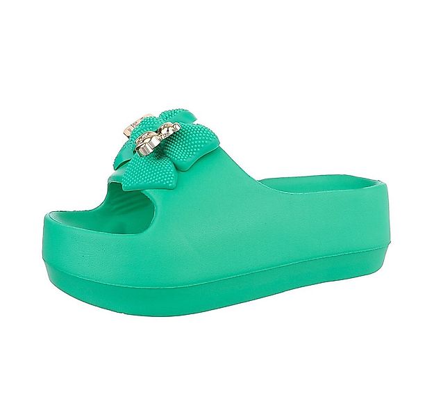 Ital-Design Damen Mules Freizeit Plateausandaletten (86527101) Flach Pantol günstig online kaufen