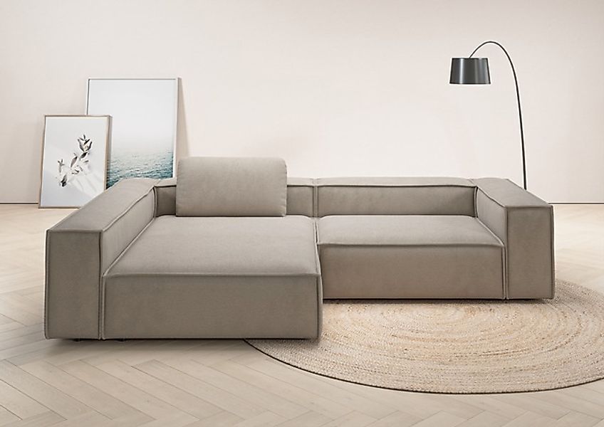 Home affaire Ecksofa »Watertown, moderne XXL L-Form, 306 cm breit« Komforta günstig online kaufen
