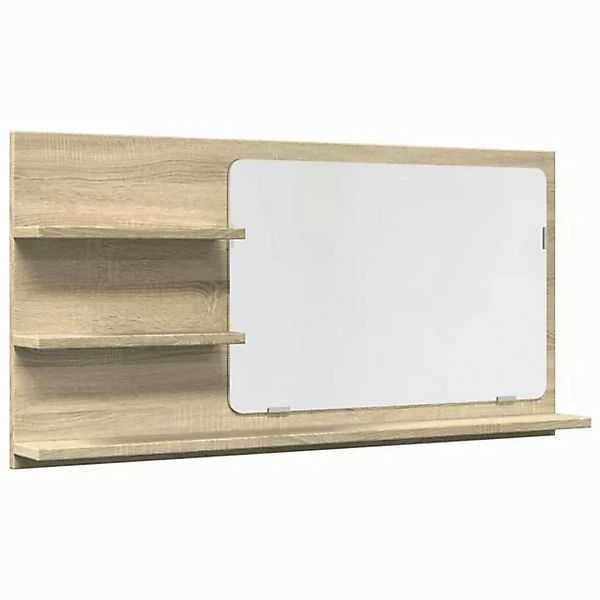 vidaXL Badezimmerspiegelschrank Badspiegel mit Ablagen Sonoma-Eiche 90x11x4 günstig online kaufen