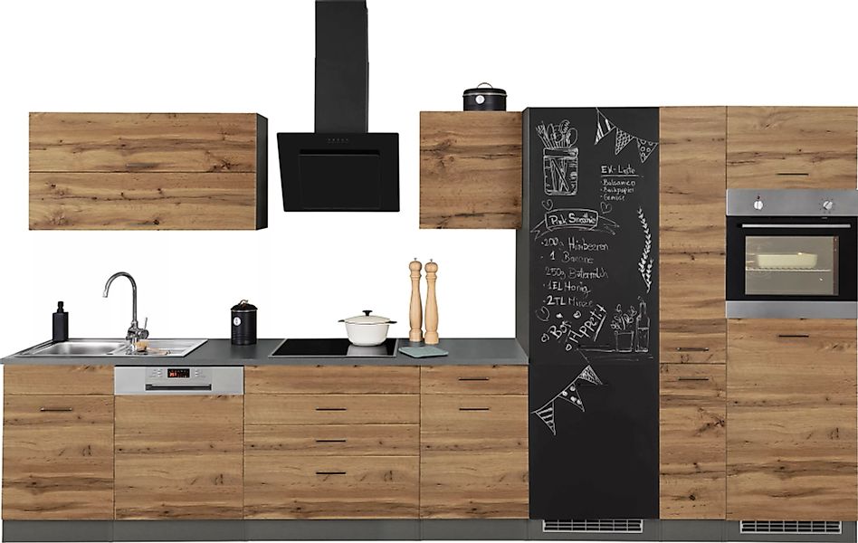 HELD MÖBEL Küchenzeile "Trier", ohne E-Geräte, Breite 390 cm günstig online kaufen