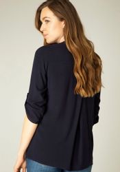 Base Level Shirtbluse mit V-Ausschnitt günstig online kaufen