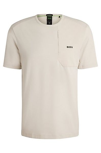 BOSS GREEN T-Shirt Tee PKT Glamping mit Materialmix günstig online kaufen